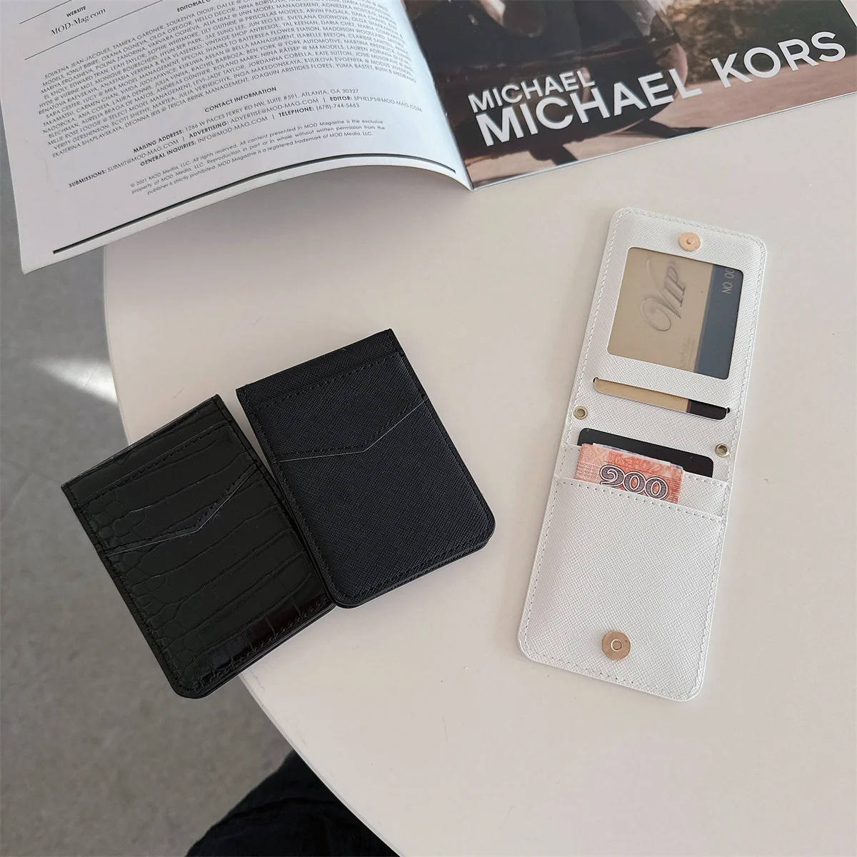 

Flip Wallet Cards Pocket Slim RFID Blocking Wallet Crocodile Pattern PU Leather Credit Card Holder ID Card Case Gift With Rope