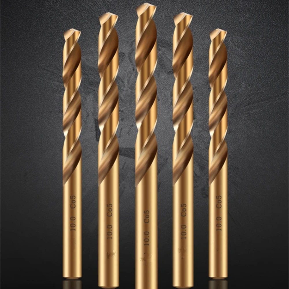 Bộ 5 7.1Mm-13Mm M35 HSS-CO Coban Khoan HSS Mũi Khoan Xoắn Chút Cho Thép Không Gỉ (năm 7/7.5/8/8.5/9/10/10.5/11/11.5/12/12.5/13Mm)