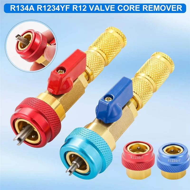 

Set For R134a R1234yf R22 Air Conditioning Valve Core Removal Tool Installer, Fits For R134A R1234YF
