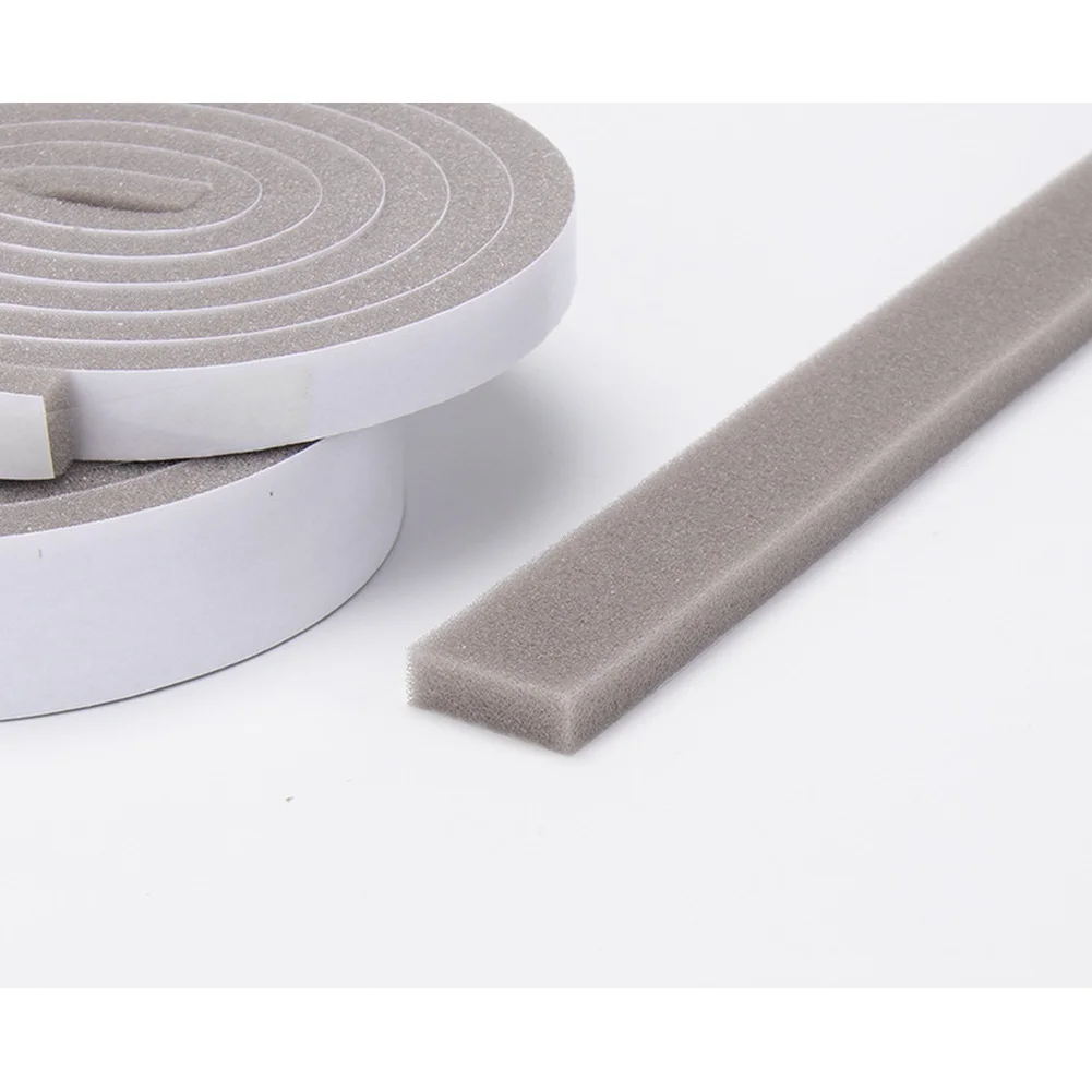 Draft Stopper Door Sealing Strip Draft Proofing Sound Insulation 10mm Insulation Tape Aging-resistant Prevents Air Leakage