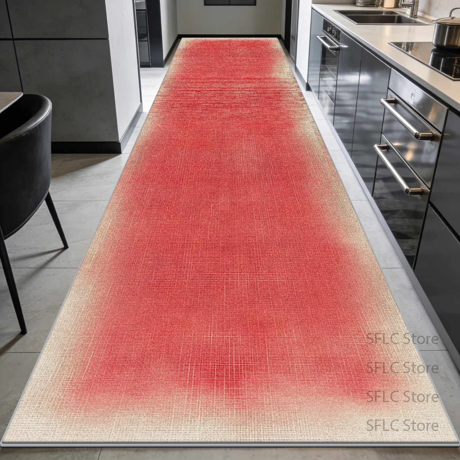 Modern Minimalism Easy Clean Kitchen Long Carpet Decoration Home Soft Long Corridor Rug Non-slip Lint-free Long Runner Floor Mat