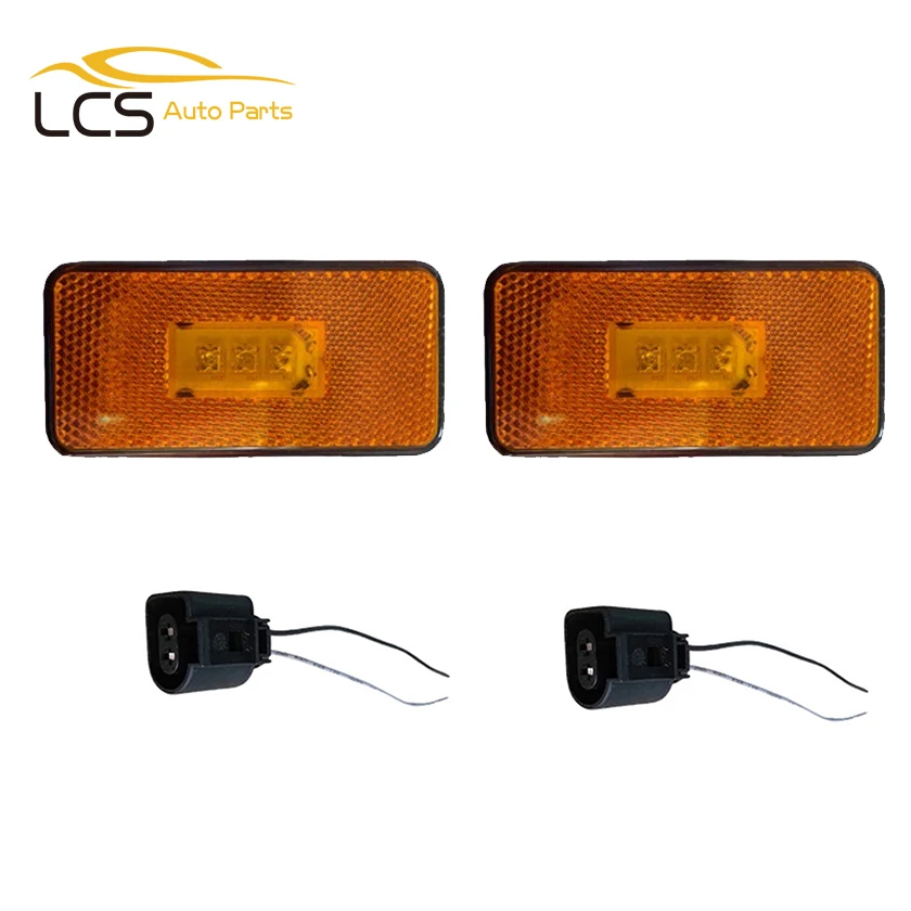 2 PCS SIDE LAMP FOR SCANIA R P G S SERIES (2007 - 2017) AMBER LED SIDE MARKER LAMP RH OR LH 1737413