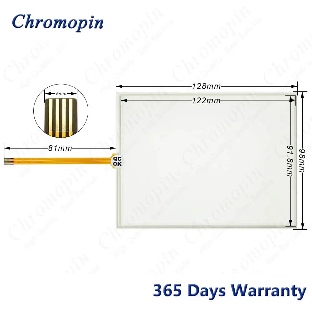 Digitador do painel da tela táctil para LS XP30 BTE, XP30-BTE, XP30-BTE, DC Touchpad com película protetora, sobreposição dianteira