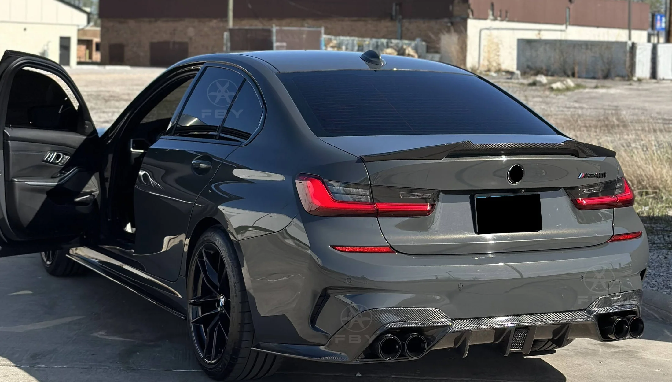 Style Carbon Fiber M340i Rear Bumper Diffuser for G20 M-Sport 3 Series 2019+ Rear Diffuser