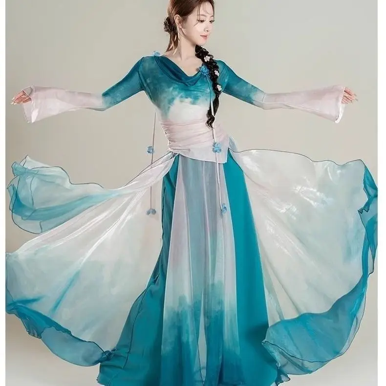 classique-nouveau-style-danse-degrade-danse-classique-gaze-pratique-tenue-ensemble-performance-costume-dancewear-danse-classique