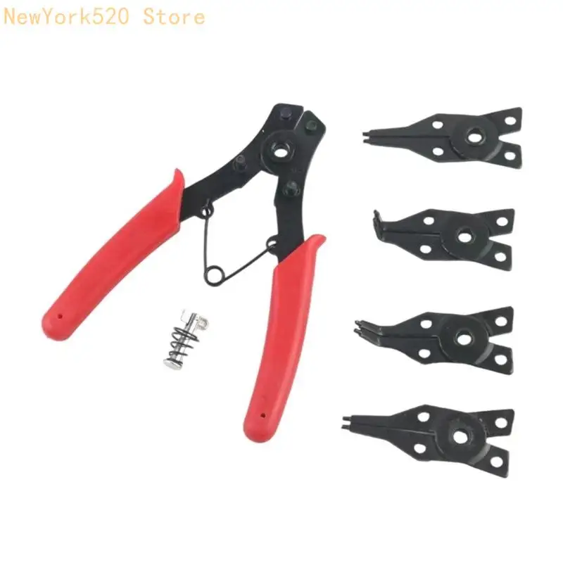 

N84C 4 in 1 Circlip Pliers Needle Nose Pliers Retaining Rings Pliers For Removing