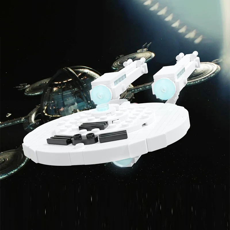 Military Heavy Space Cruiser Model MOC Building Bricks War Equipment Modular Technology Gifts Holiday Assemble Children Toy Suit