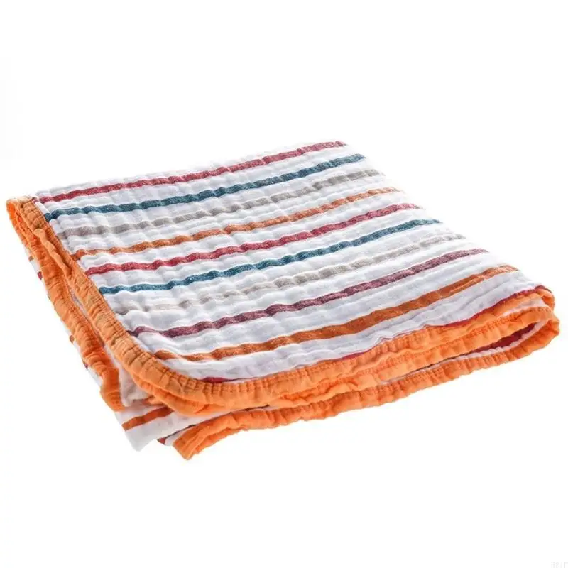 Cobertor absorvente gaze algodão 581F, 4 camadas, respirável para camas, chuveiro, presente