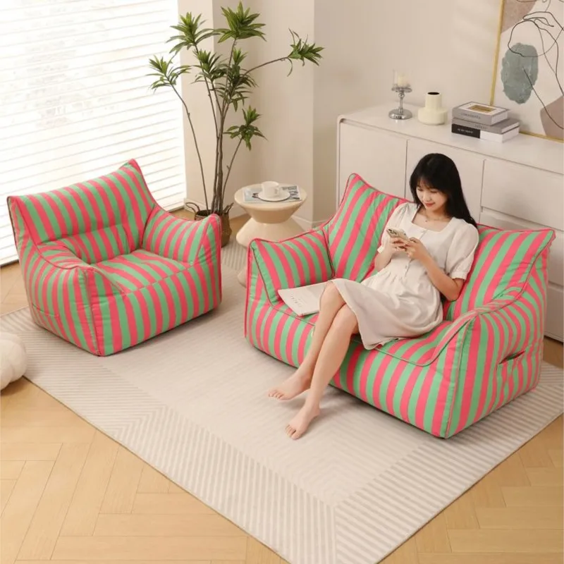 Lazy Person Sofa Creative Bedroom Household Living Room Striped Tatami Leisure Double EPP Padding Removable And Washable