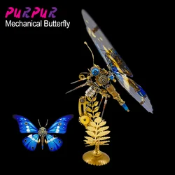 DIY Punk 3D Metal Puzzle Mechanical Assembly Butterfly Model Birthday Christmas Gift Puzzle Toy