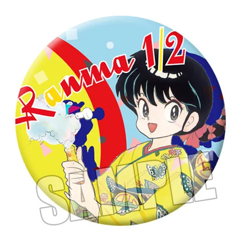 1/2 Ranma CUTE 58MM BADGE IRON BUTTON