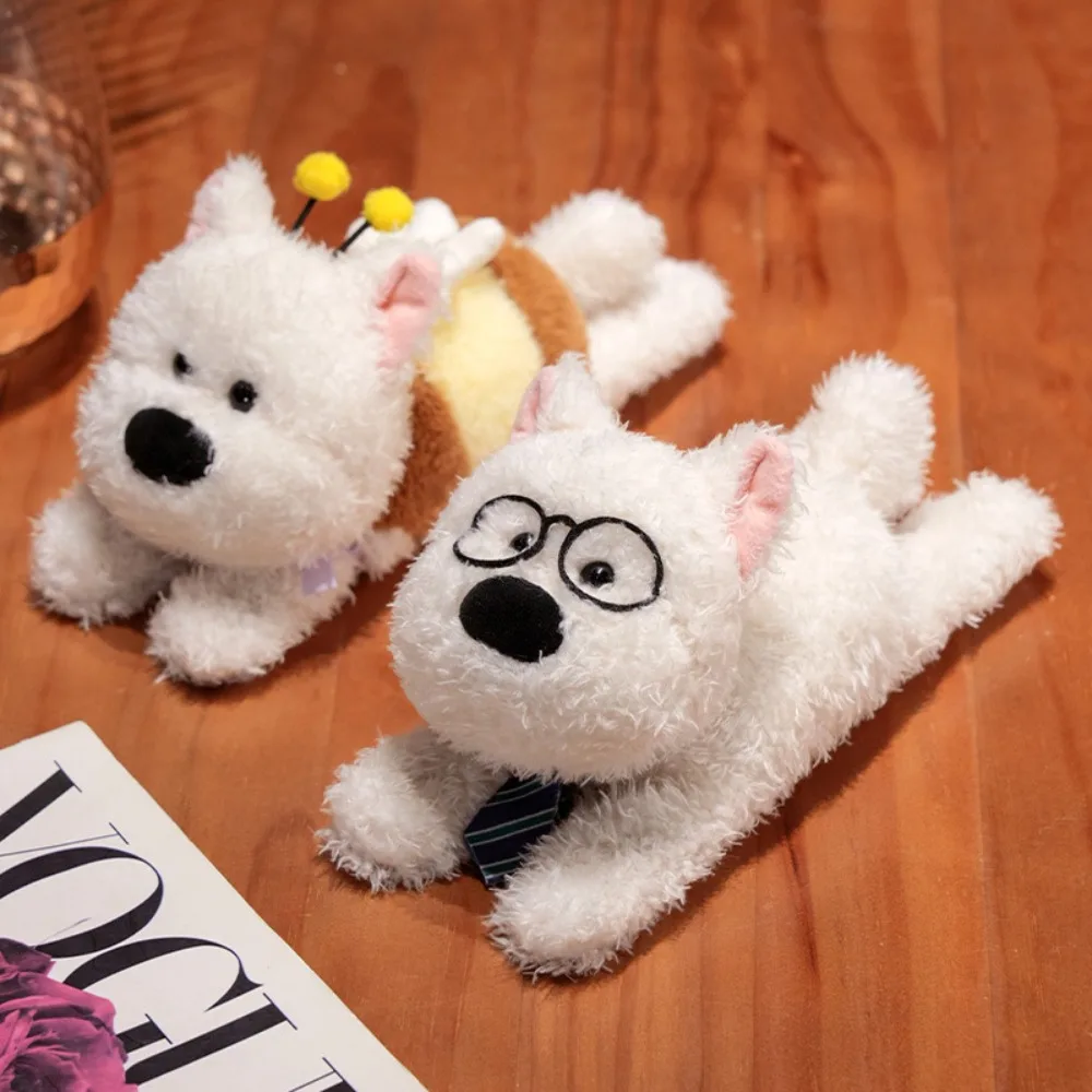 Cute Plush French Fries Dog Wristband Cartoon Stuffed Dolls Capybara Doll Animal Clap Ring Kids Gift