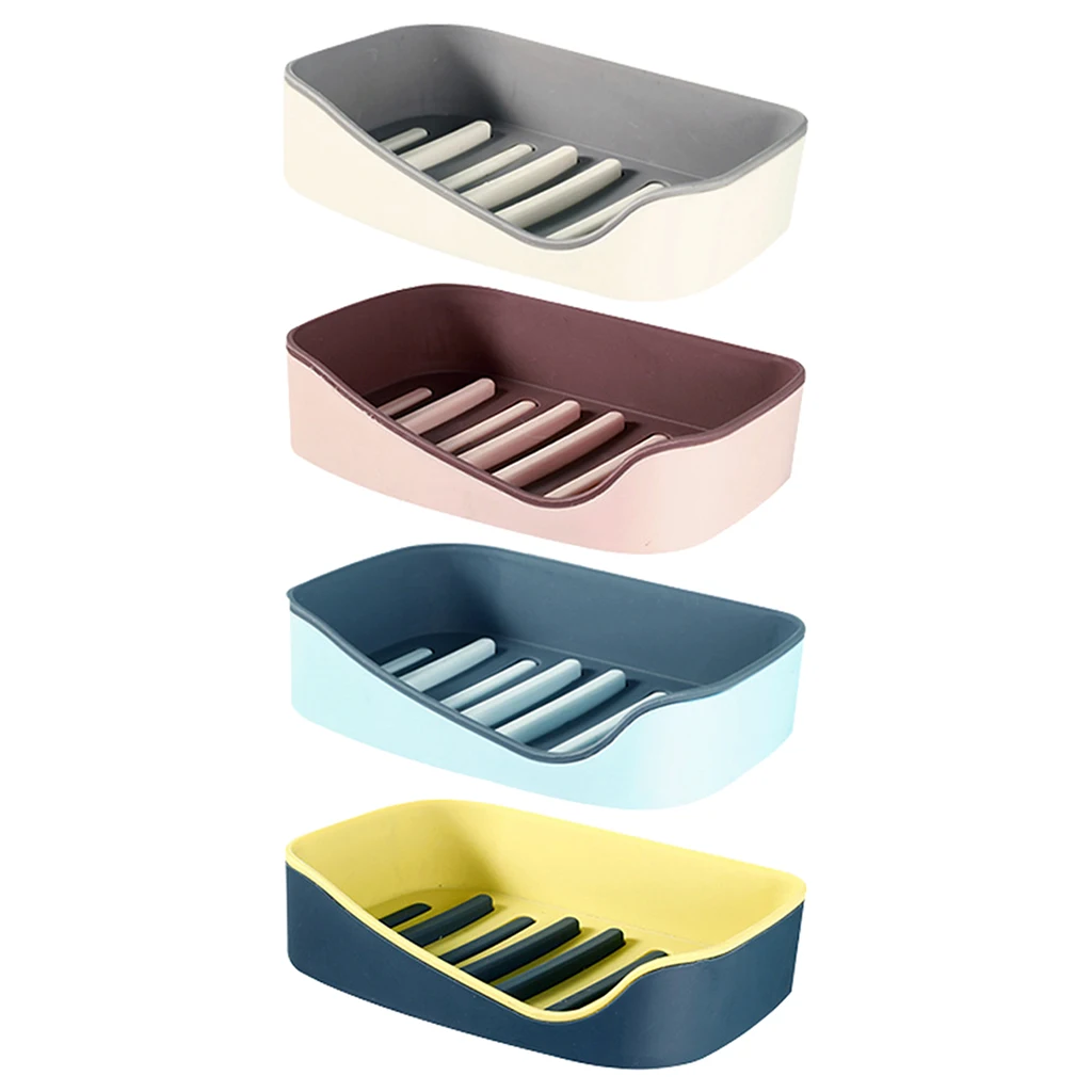 

Plastic Soap Dish with Drain BatHRoom Soap Holder for Shower