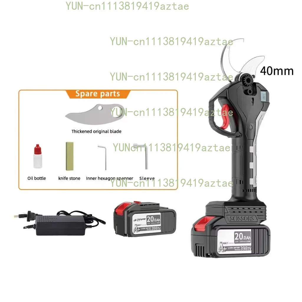 Electric Pruning Shears Professional Cordless Electric Pruning Shear 2 Batteries 1 Charger 40mm Pruning Scissors Electric