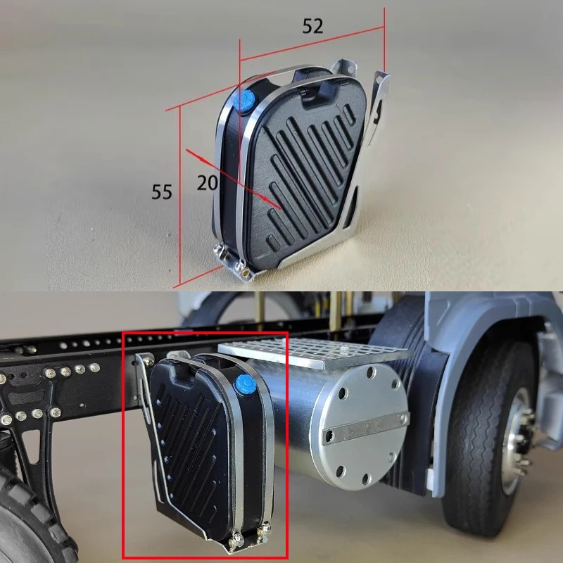 

Simulated Urea Tank For 1/14 Tamiya RC Truck Trailer Tipper Scania Benz Actros Volvo MAN DIY Parts