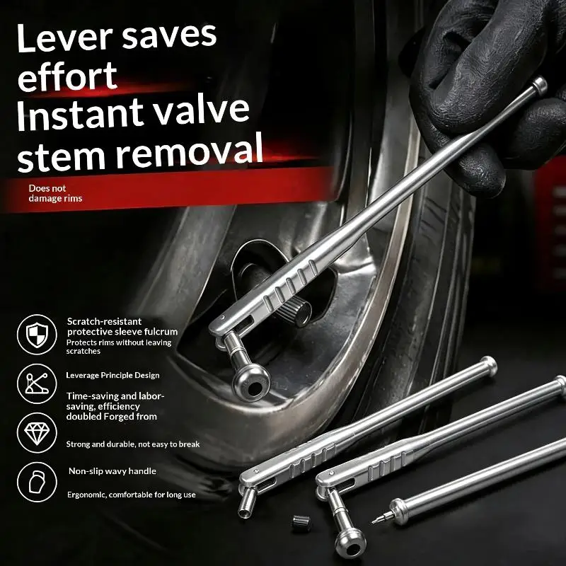 Popular Tire Valve Stem Puller Tube Metal Repair Tools Car Wheel Remover Installer Accessories