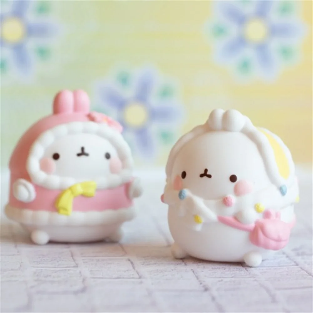 TOMY X Molangs Action Figures Toys Kawaii Mo-Langs Rabbit Exclusive Series Anime Figures Collectible Dolls Kids Gifts