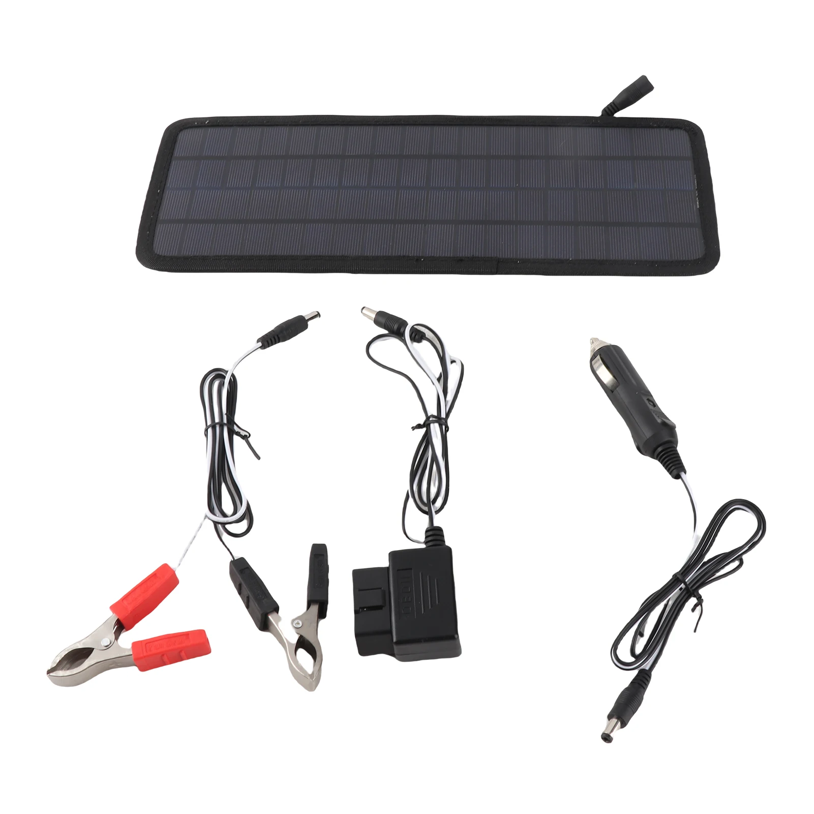 

Car Boat Solar Panel Battery Charger Maintainer Car Motorcycle Towing Boat RV 12V5W