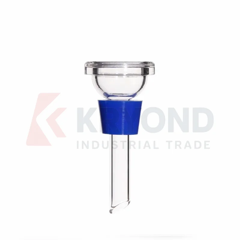 Solvent Filtration Flange Glass Sand Core Filtration Head with Membrane Holder for 300ml Filter Cup and Rubber Plug