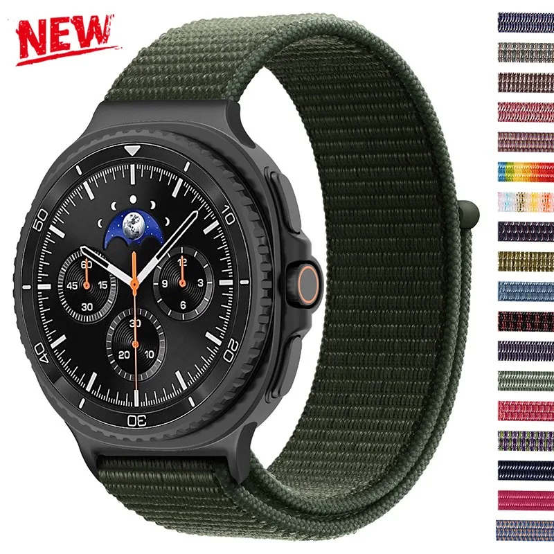 Gewebte Uhrenarmbänder für Samsung Galaxy Watch 9 8, 40mm 44mm, atmungsaktives Armband für Watch 8 Classic, 46mm Zubehör