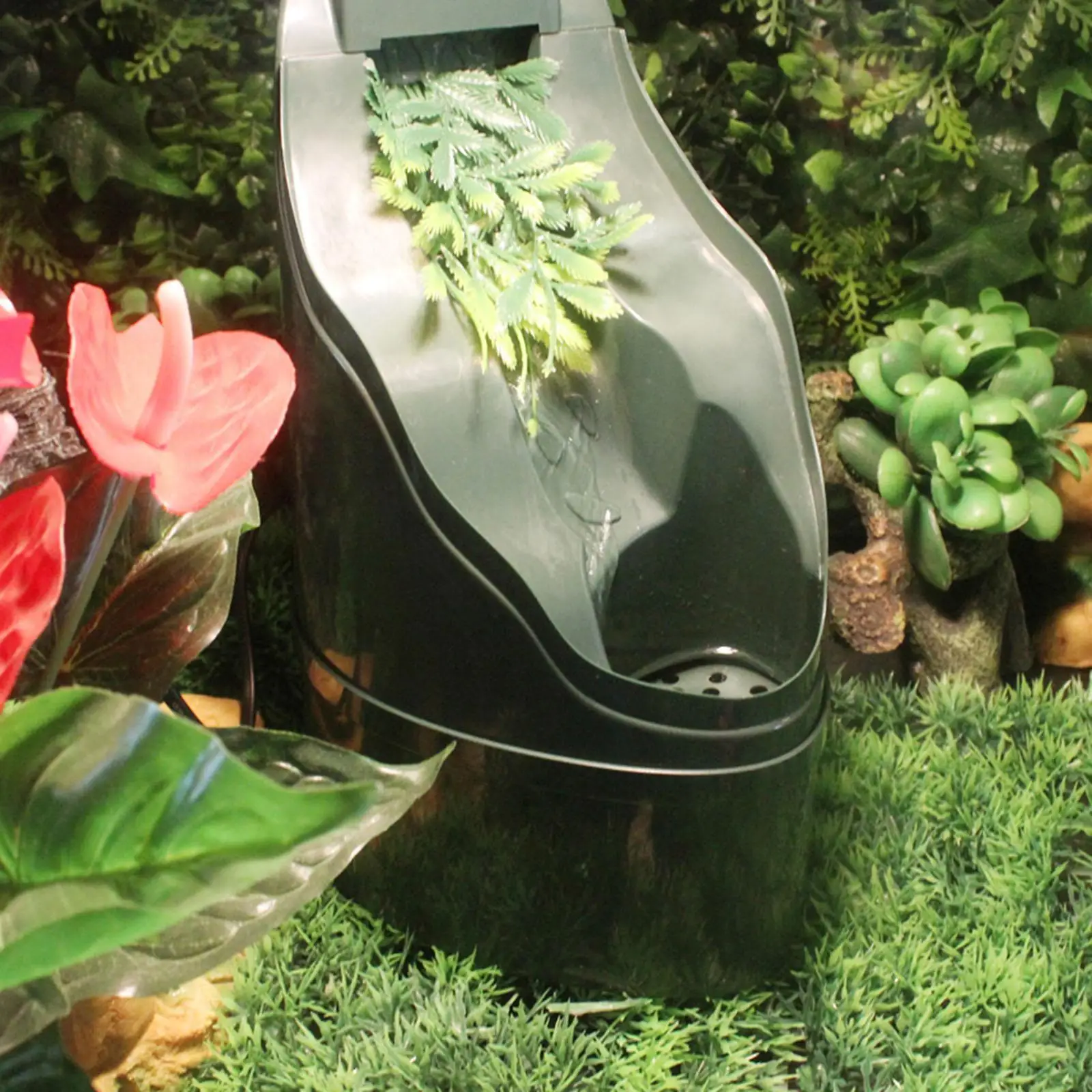 Reptile Water Fountain Plastic Automatic Water Supply Dripper for Chameleon Snake Lizard Habitat Tank