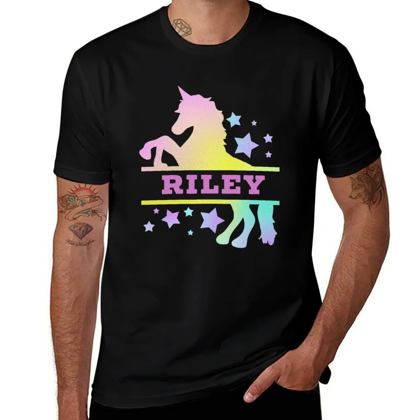 Riley unicorn lover gift idea T-Shirt Casual Loose Daily Wear T-Shirt