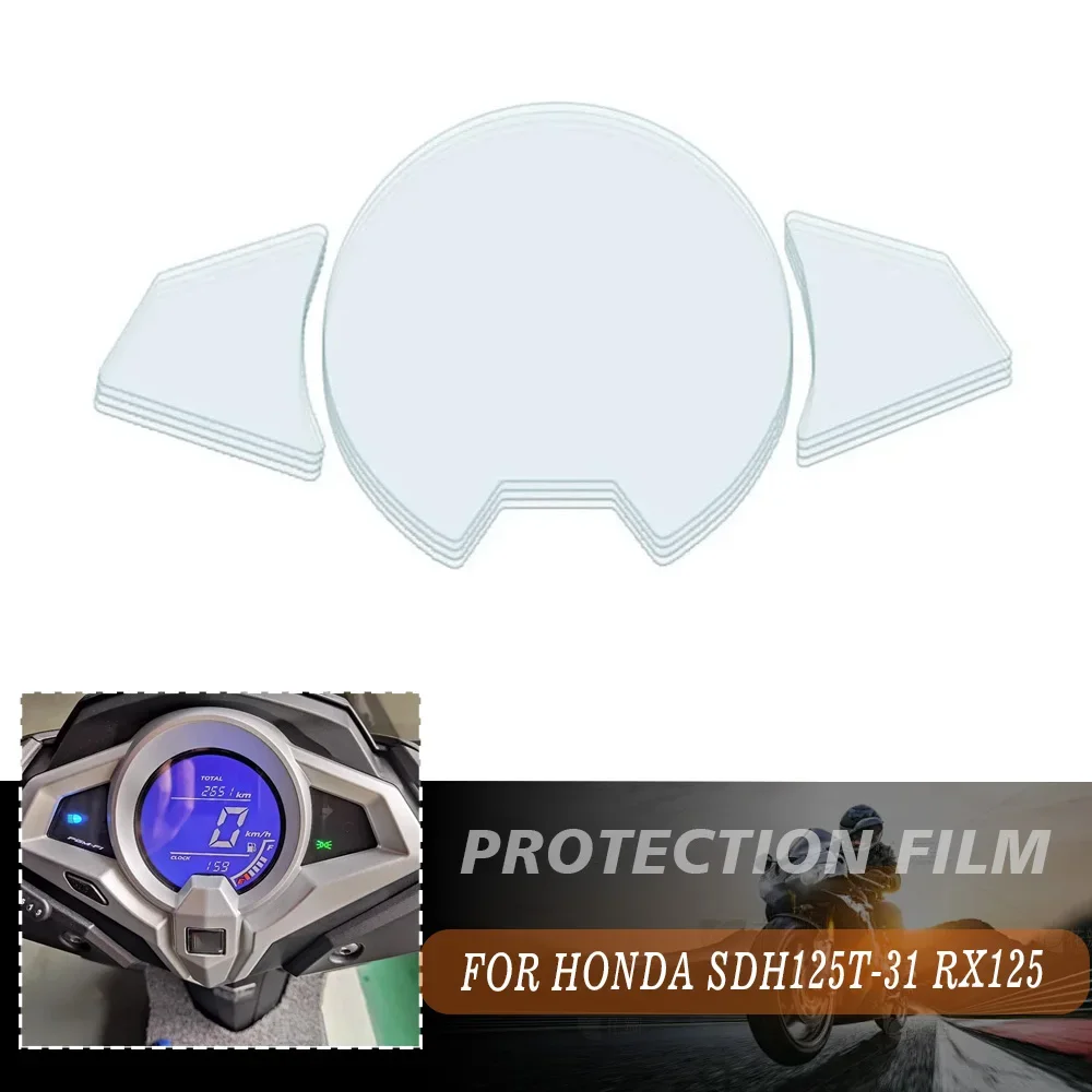 For Honda SDH125T-31 RX 125 RX125 Motorcycle Speedometer Scratch Cluster PVC Protection Film Dashboard Screen Instrument