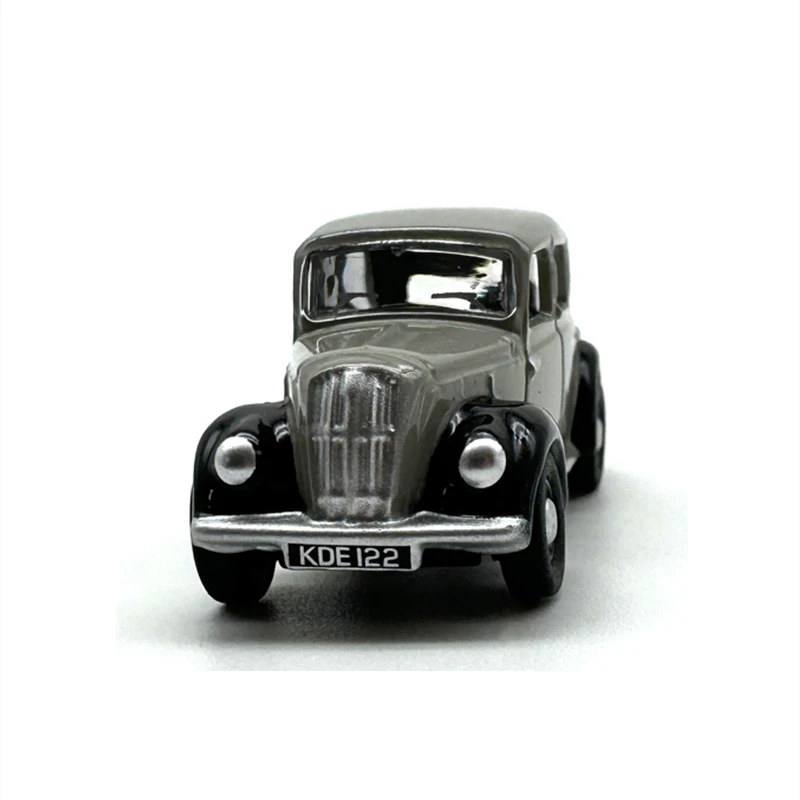 OXFORD 1:76 Scale Diecast Alloy Morris Eight E Sedan Gray Toys Vintage Cars Model Classics Adult Souvenir Gifts Static Display