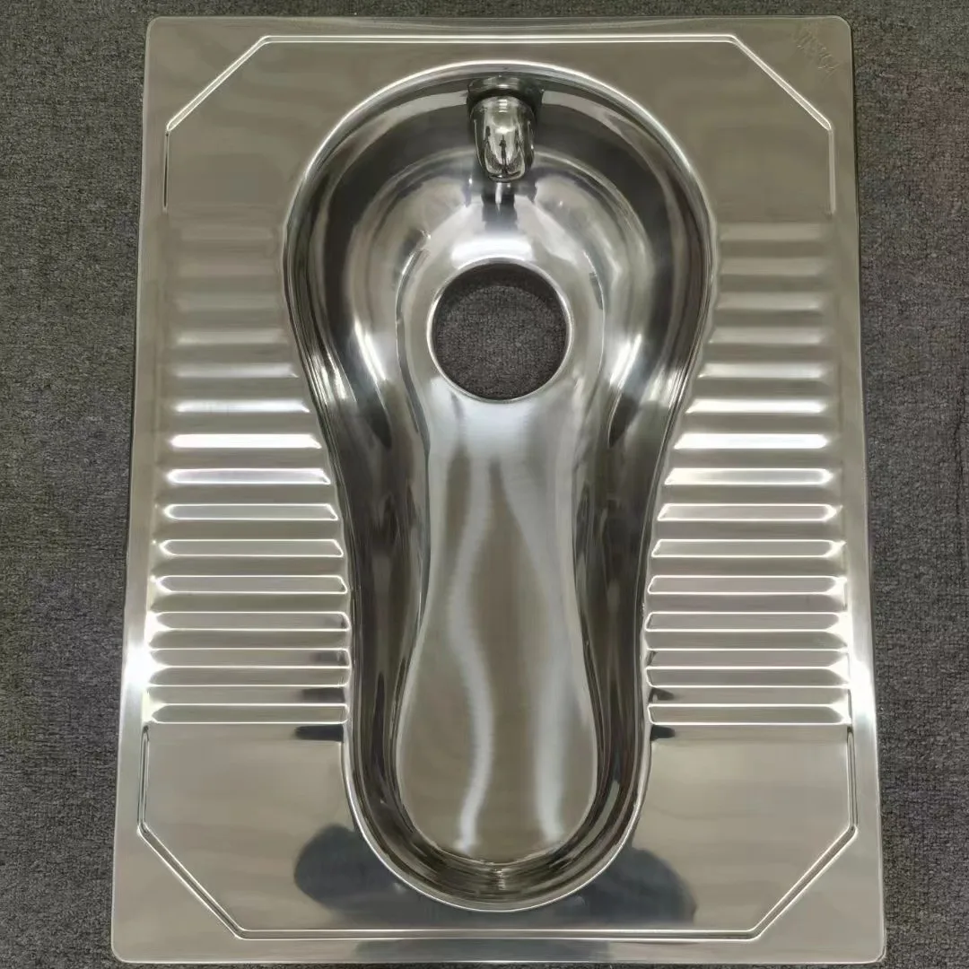 

YULI Modern Design 304 Stainless Steel Squatting Toilet for Bathroom or Supermarket Comfortable Commode WC