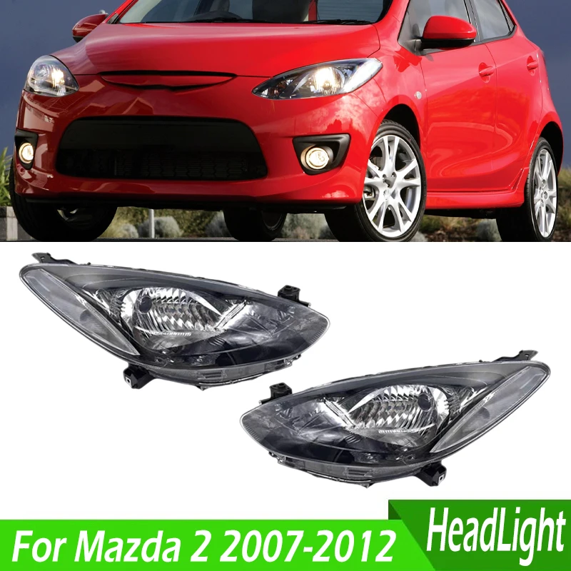

Car Accessories For Mazda 2 2007-2012 Car Headlight Front Bumper Headlight Daytime Running Lamp Driving Light Lamp With No Bulbs