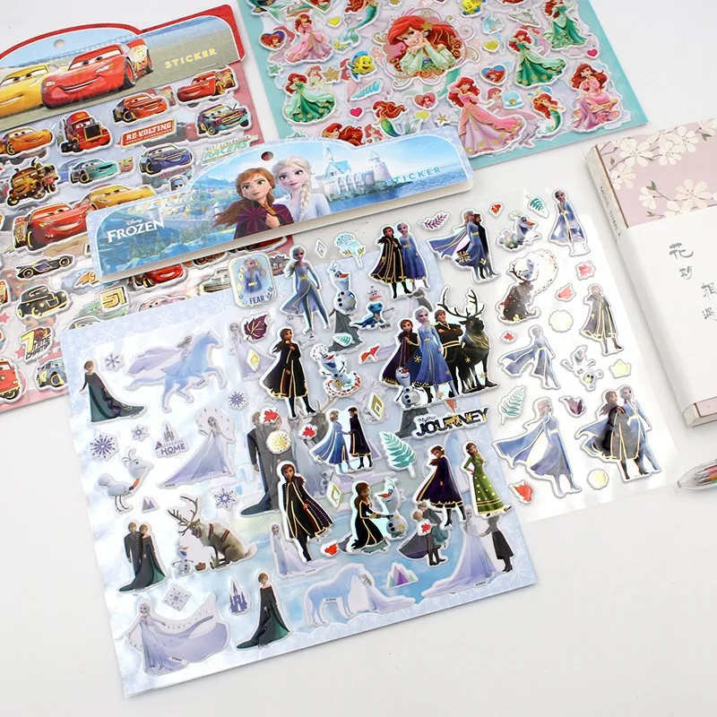 ملصقات جديدة لطيفة للأميرة إلسا ملصقات كرتونية ثلاثية الأبعاد ملصقات فقاعات لتخفيف التوتر والاسترخاء ملصقات كرتونية #4