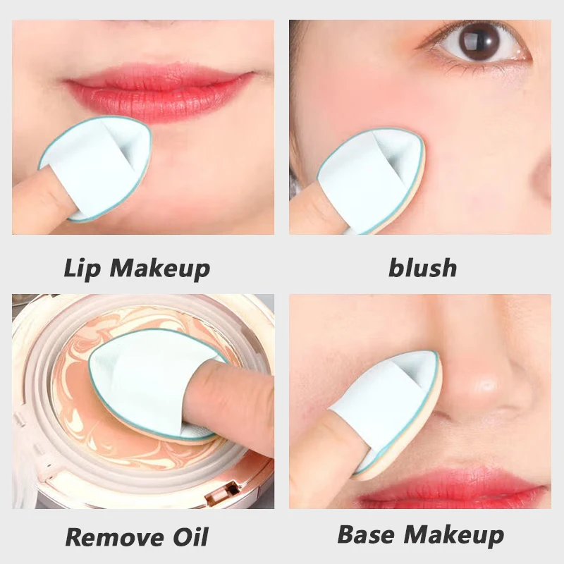 Set di Mini Spugnette per Trucco, Correttore Viso e Fondotinta, Dettaglio Professionale, Accessorio Cosmetico