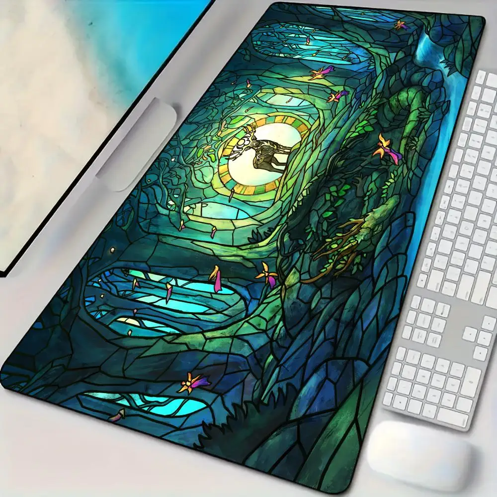 

King of the Magic Forest anime Mouse Pad Desk Mat with Stitched Edge non-Slip rubber base pc accessories magic playmat maus pad