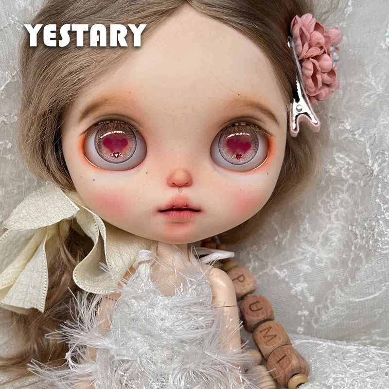 

YESTARY Blythe Doll Eyes Chips For BJD Doll Accessories Handmade Carve Colour Drip Glue Eye Piece For Blythe Dolls Girl Boy Gift