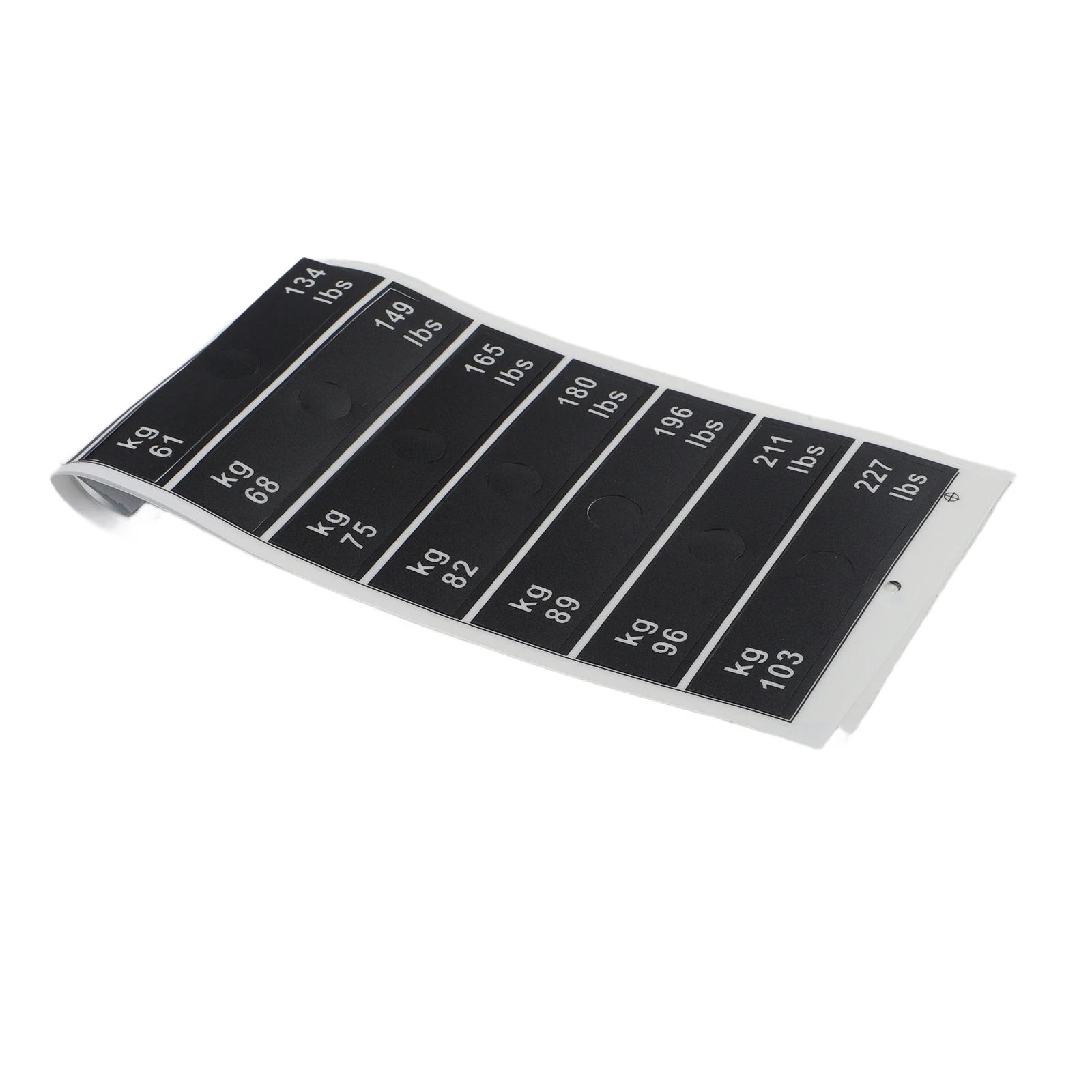 

Digital Stickers 1.2cm Hole Gym Labels Easy Identification Friction Resistant PP Material Scratch Proof For Barbells