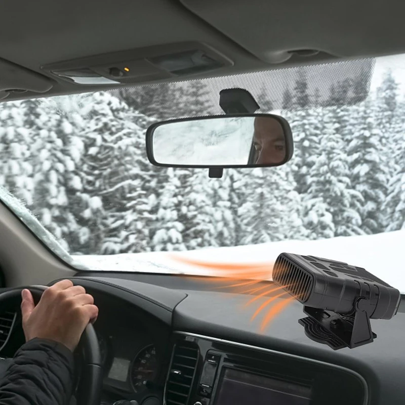 ABNO-DC 12V 30W Solar Panel Powered Winter Electric Heater Drying And Heating Heating Fan Car Warmer Heater For Outdoor