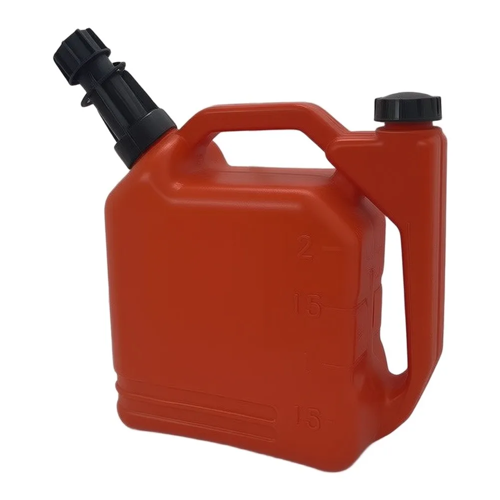 2L Fuel Mixing Can With Clear Ratio Marks Leak Resistant For Gas Oil Mix Container For Chainsaw Trimmer For Outdoor Power