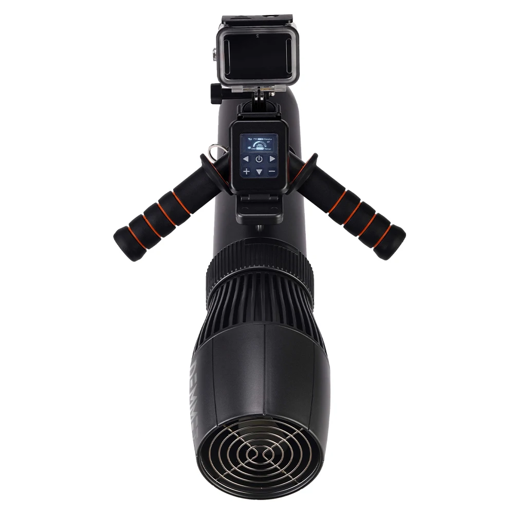 

PVC Submersible Electric Underwater Thruster Remote Control Thruster Freediving Surfing Snorkeling SUP 3-9km/h