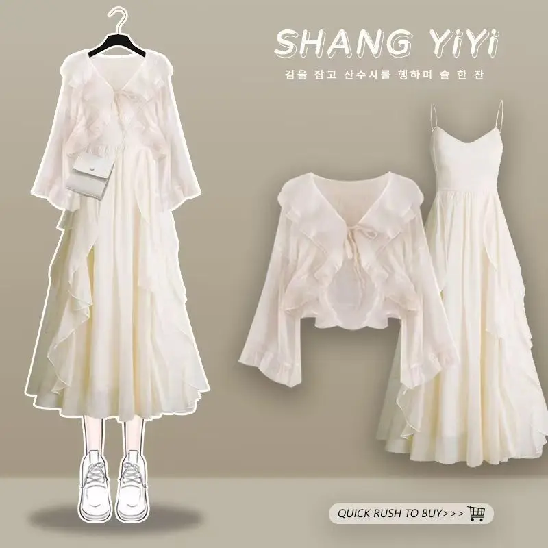 

Y2K Long Sleeve Top Shirts And Maxi Dress Bodycon Sexy Spring Summer Two Piece Sets Outfits Women