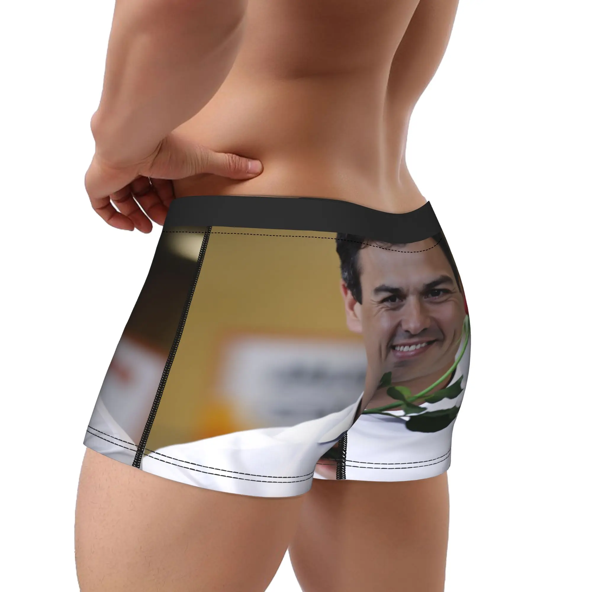Pedro Sanchez Underwear  Males Panties Custom Breathable Trunk Trenky Shorts Briefs Big Size 2XL