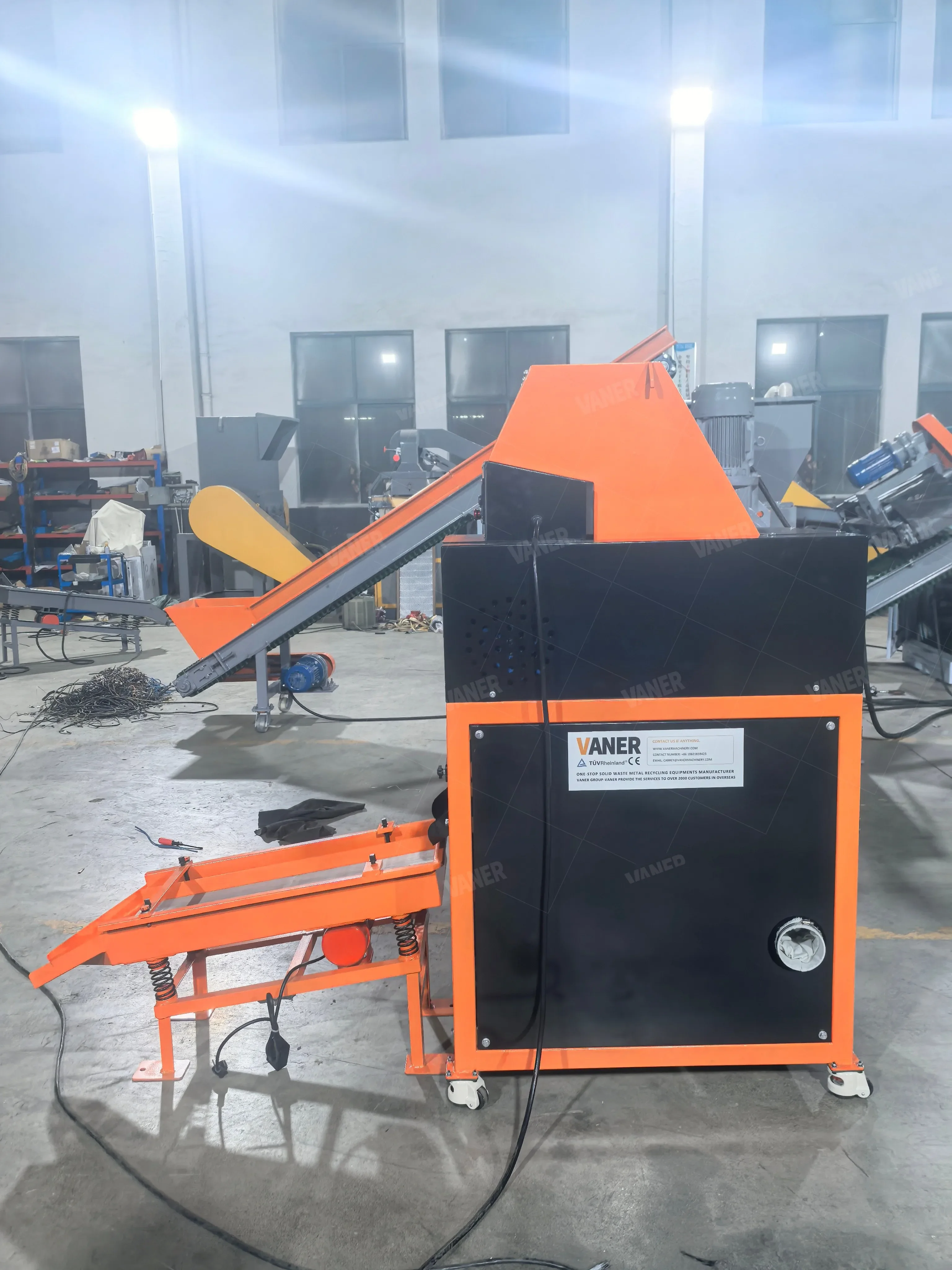 Best Selling Small Copper Cable Shredder Network Cable Recycling Machine Copper/Aluminum Wire Granulator For UK