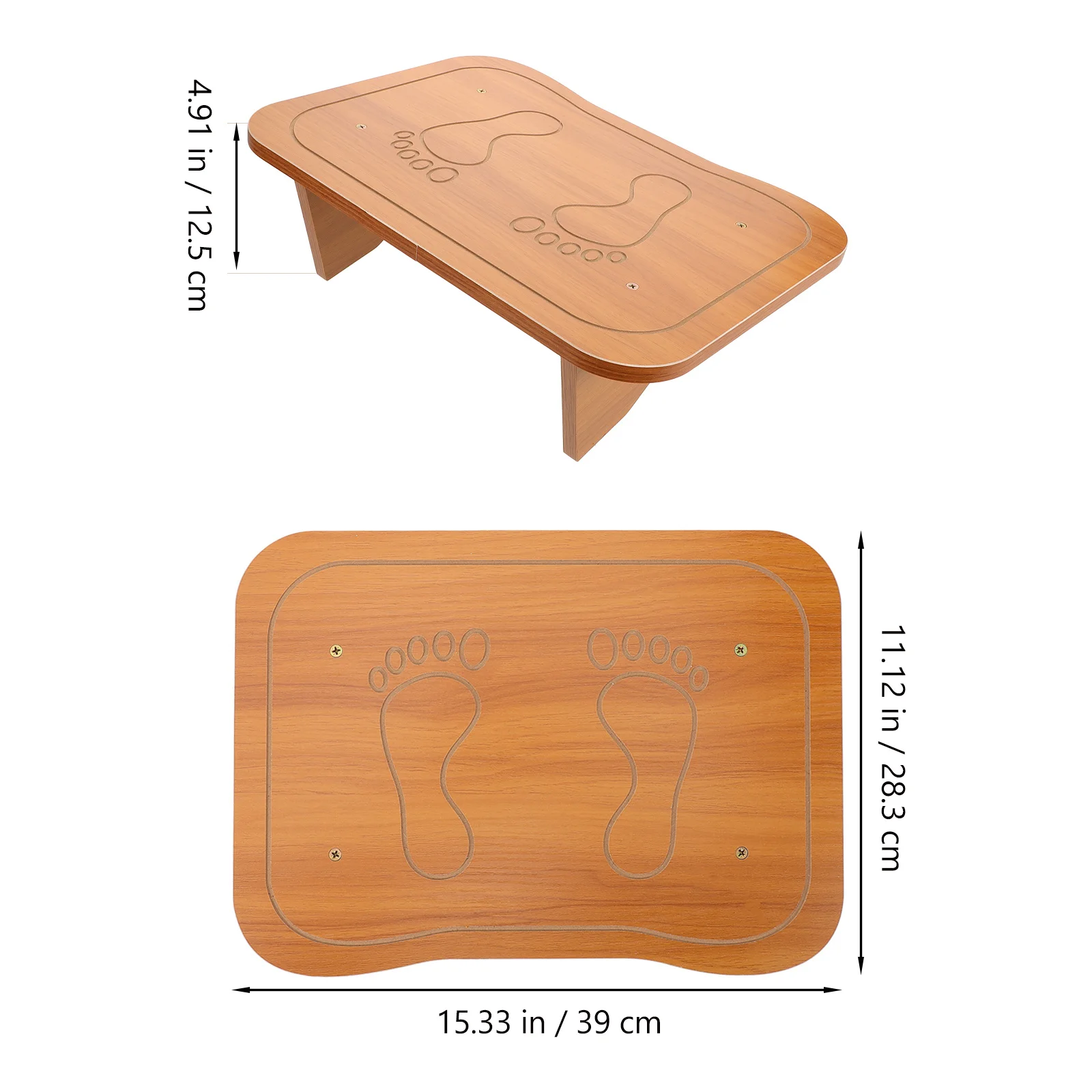 

Wood Foot Stool Adjustable Under Desk Foot Placing Seat for Adults and Little Ones Under Desk Footrest