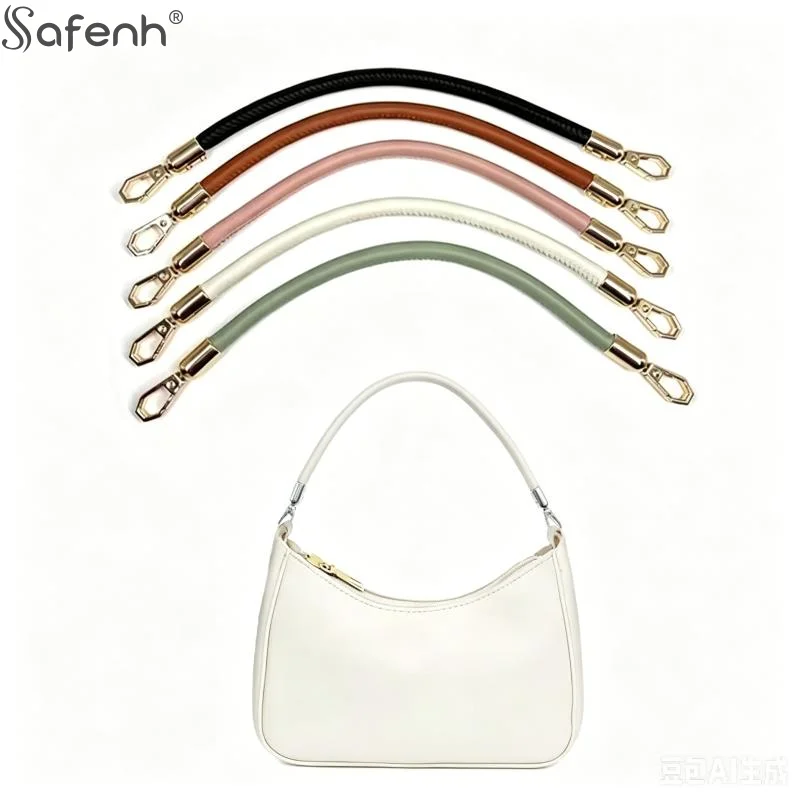 40CM PU Leather Bag Belt Gold Chain Buckle Handle Handbag Strap Women's Bag Handles Shoulder Bag Straps Replacement Accessories