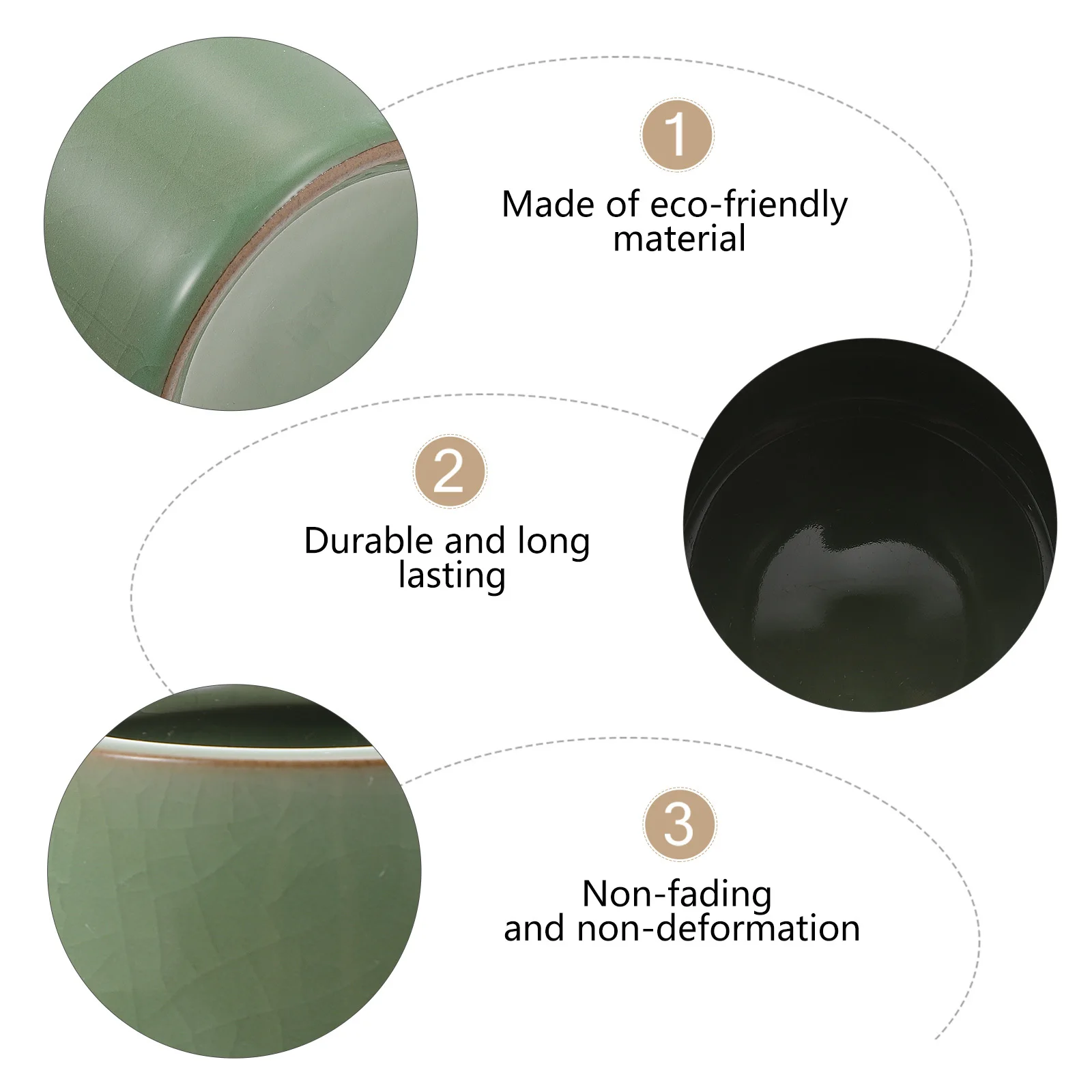 

1Pcs Ceramic Pen Holder Round Pencil Organizer Simple Style Storage Container for Desktop Office Study