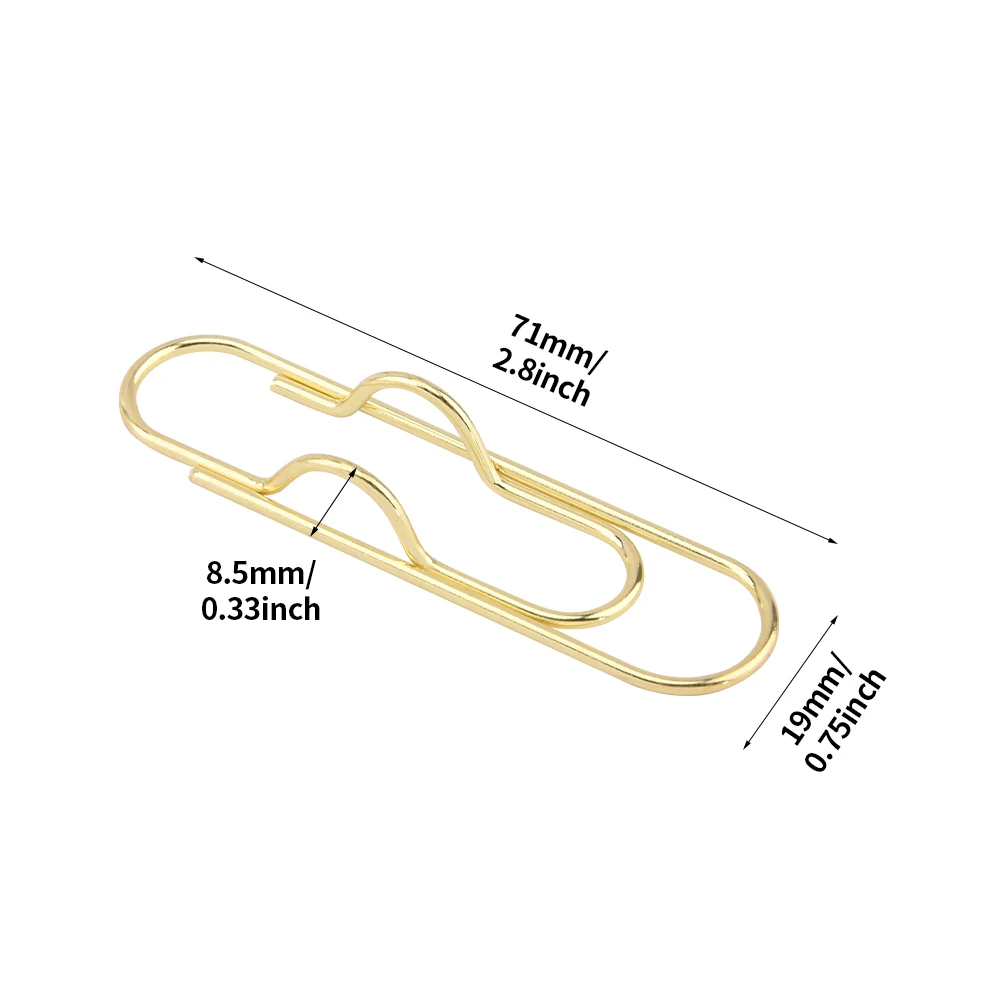 22pcs Durable Carbon Steel Portable Gift Office School Notebook Pen Clip Picture Journal Planner Paper Holder Calendar