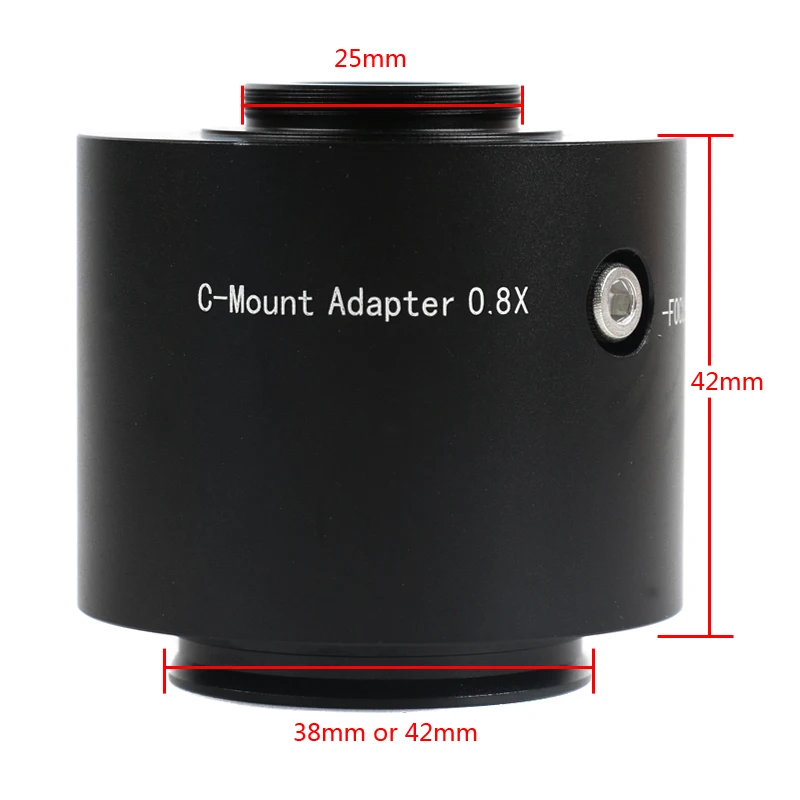 0.8X 0.63X 0.5X 0.4X 0.35X C Mount CCD Adapter Lens Lab Trinocular Microscope Camera Adapter For Olympus Biological Microscope