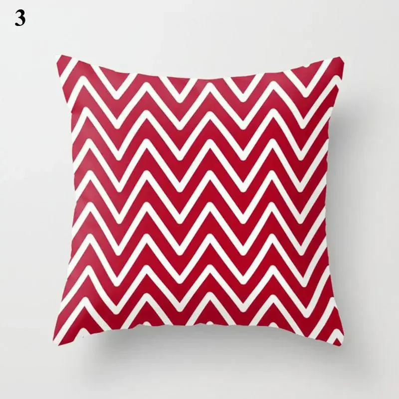 Modern Red Series Pillow Case Car Decoration Home Supplies New Creative Simple Nordic Geometry Waist Throw Cushion Cover