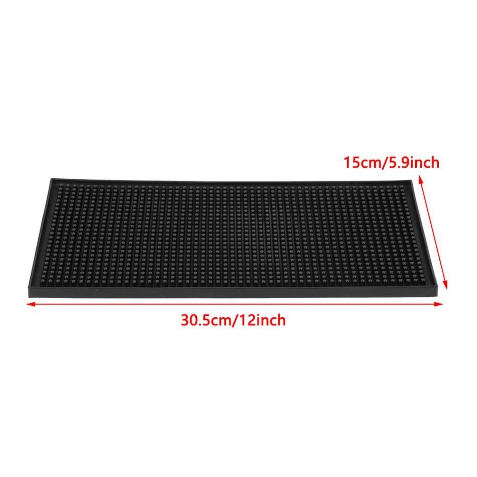 Rubber Service Bar Mat Heavy Duty Home Bar And Rubber Drip Mats Cocktail Bartender Tea Cup Mug Set Waterproof Kitchen Placema