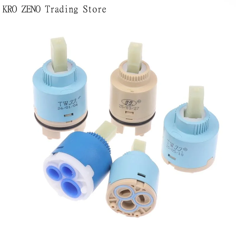 1Pcs Plastic Ceramic Cartridges Ceramic Disc Cartridges Mixer Faucet Thermostatic Cartridges Faucet Disc Valve For Mixer 35/40mm