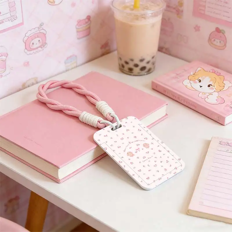 Cards Cover for Student Bus/Meal Card Protection Case Kpop Photocard Holder Pendant Keychain Credential Badge Holder